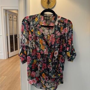 Yumi Kim Floral Blouse - Pink, Yellow, Green